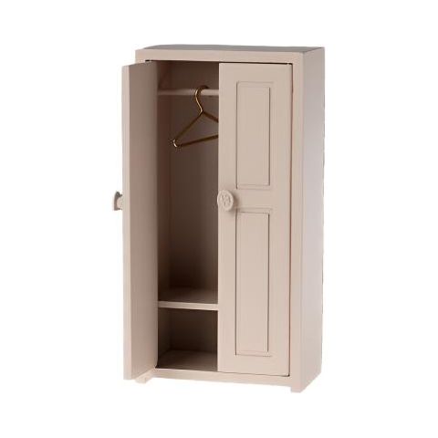 Maileg Wooden Closet, Mouse - Light rose