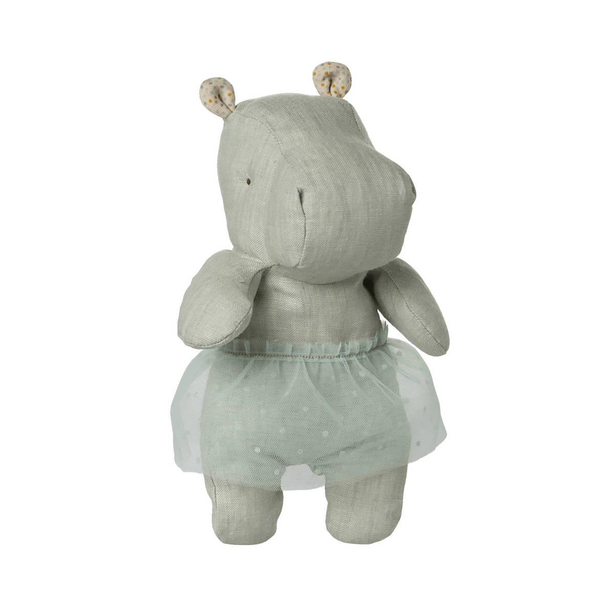Maileg Safari friends, Hippo w. skirt, Small - Mint