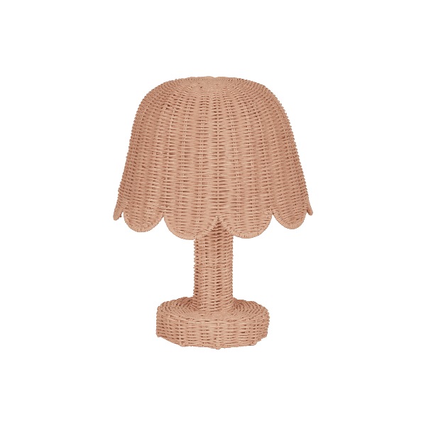 Olli Ella Rattan Petal Lamp- Seashell Pink