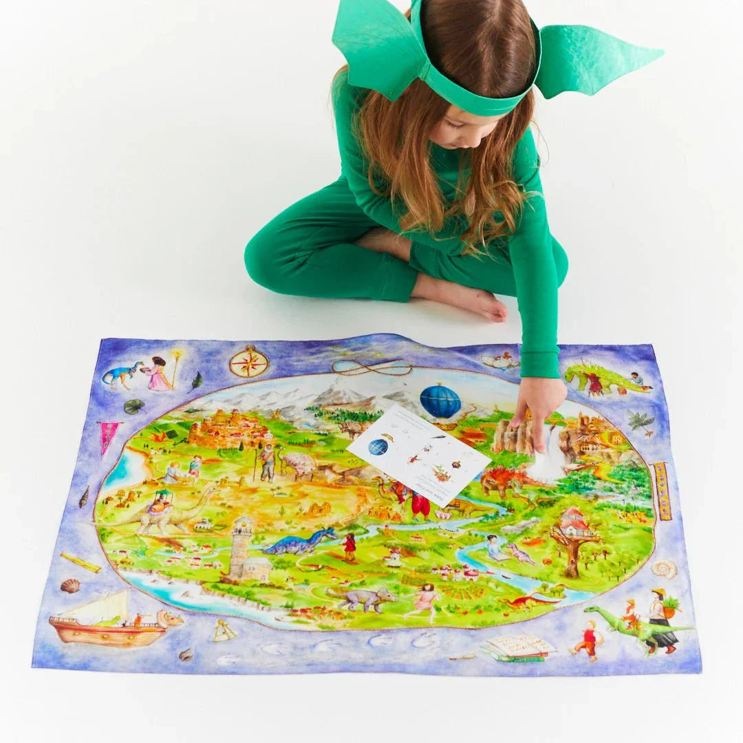 Sarah's Silks Dinotopia Seek & Find Playsilk