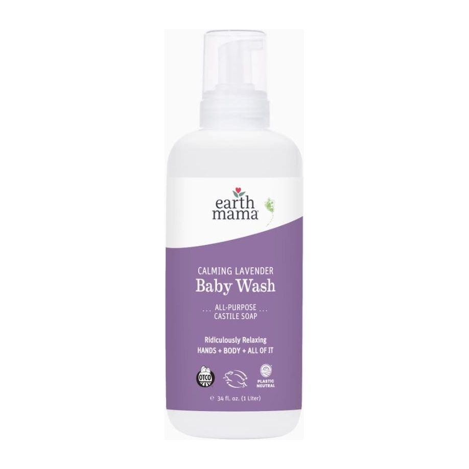 Earth Mama Organics - 34 oz Calming Lavender Castile Baby Wash