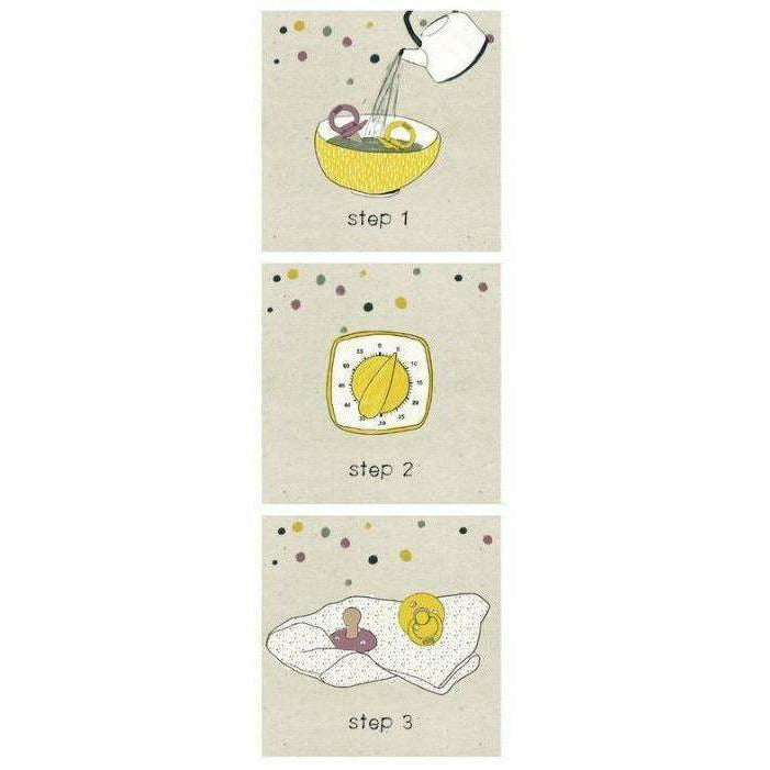 BIBS USA- Natural Rubber Pacifier 2 Pack - Baby Blue/White