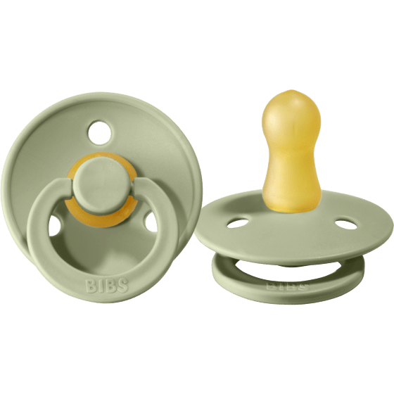 BIBS USA- Natural Rubber Pacifier 2 Pack - Sage
