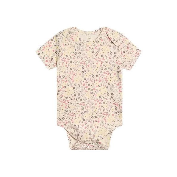 Colored Organics Baby Afton Bodysuit - Giada Floral / Lilla