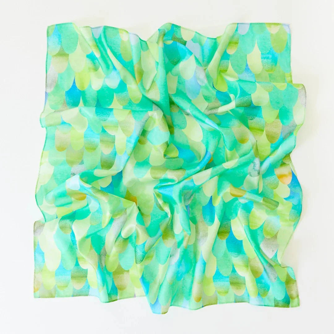 Sarah's Silks Green Dinosaur Playsilk