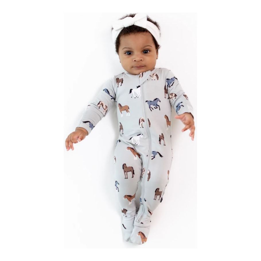 Kyte Baby Zippered Footie Prints