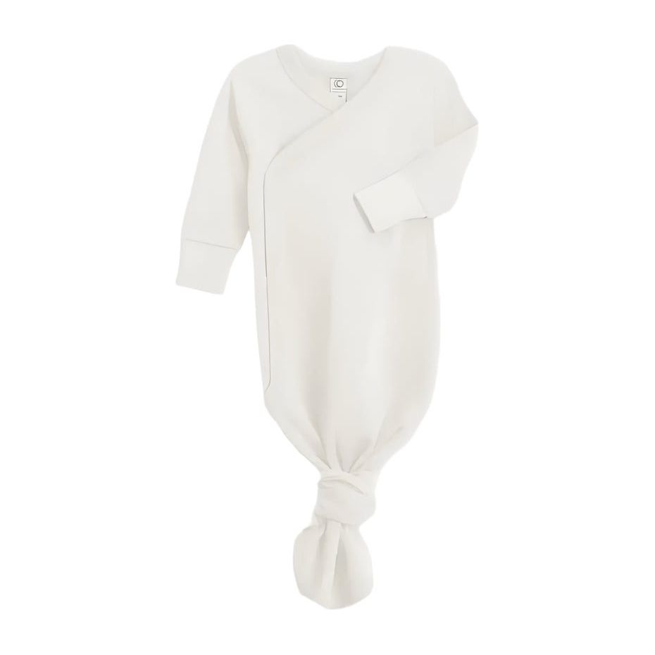 Colored Organics Indy Kimono Gown - Ivory