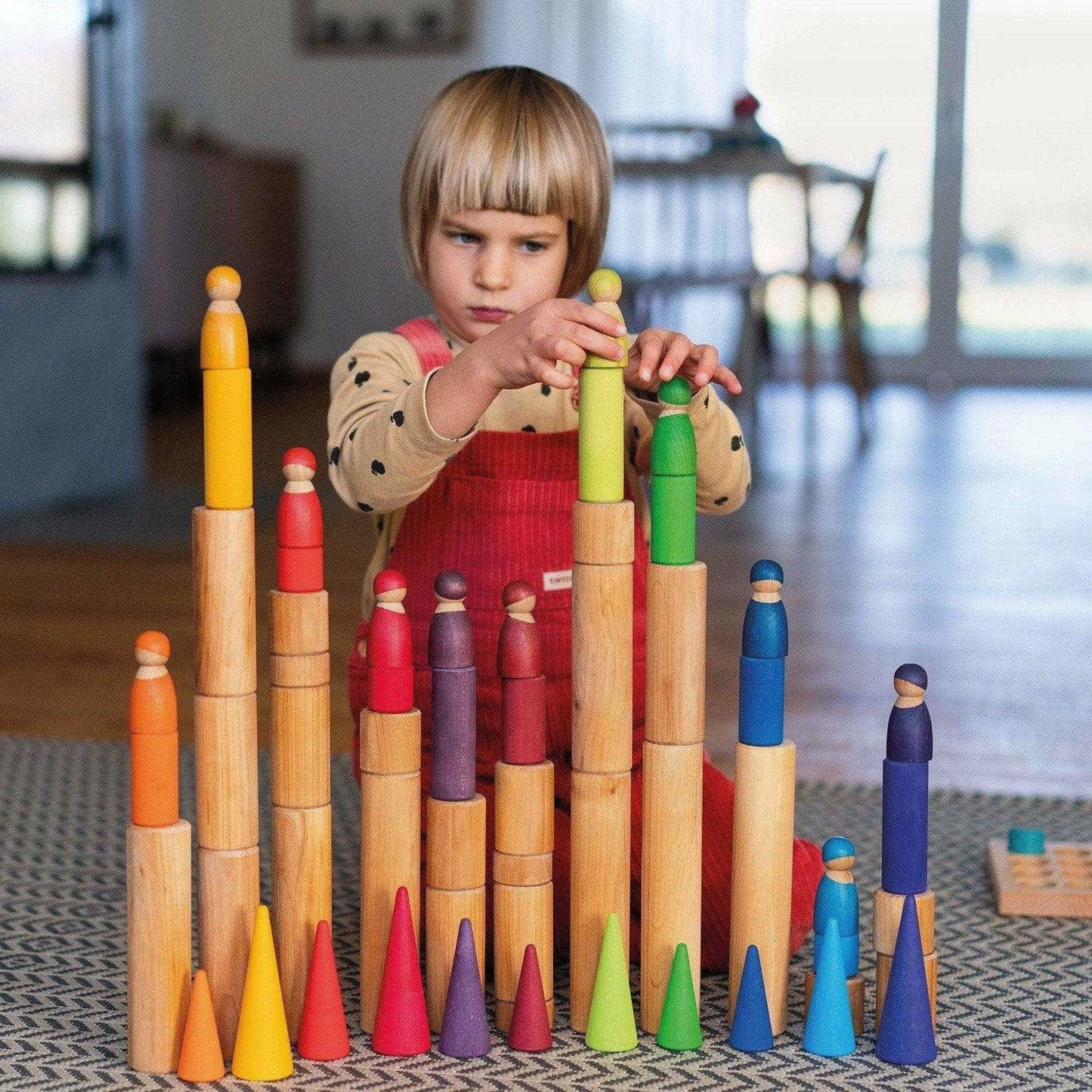 Grimm's Large Building Rollers Natural