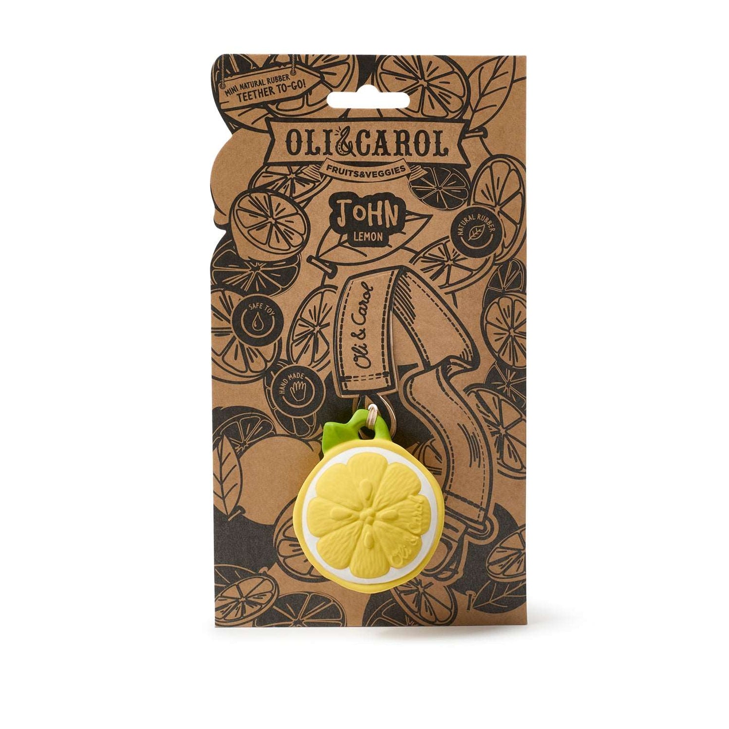 Lou the Lemon Mini Baby Teether