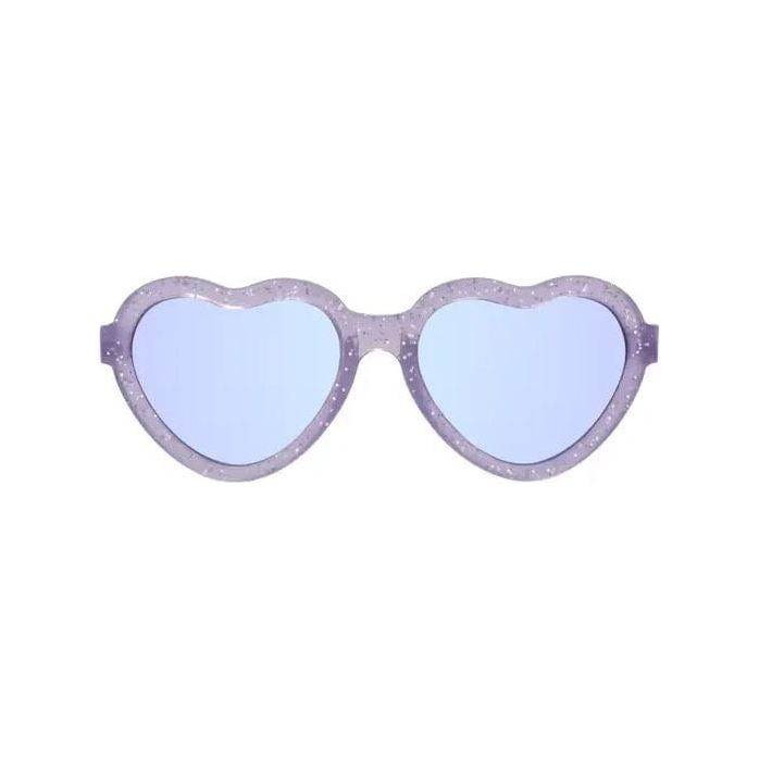 Babiators Lavender Shimmer Hearts with Mirrored Lens