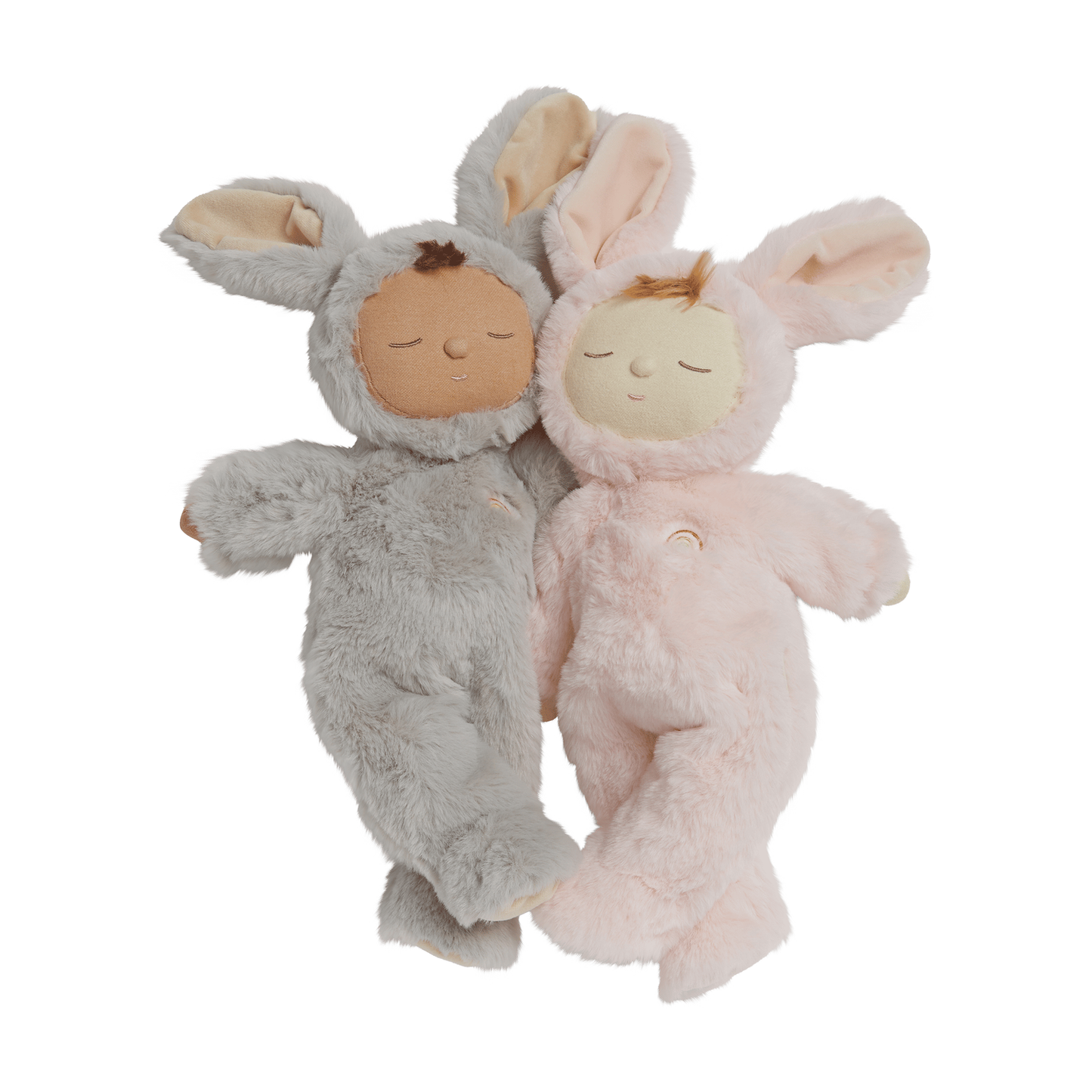 Olli Ella Lullaby Cozy Dinkum Bunny Pip - Smoke