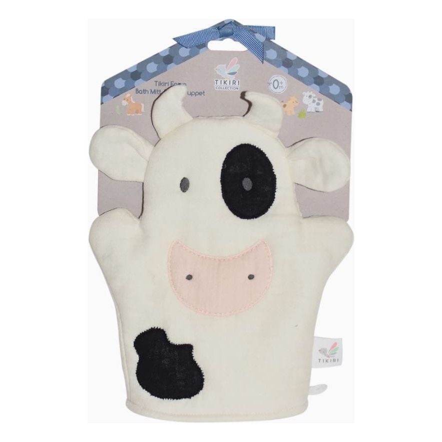 Tikiri Farm Baby Mitt - Cow
