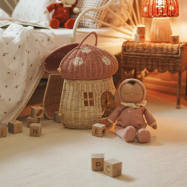 Olli Ella Dozy Dinkum Toadstool Pip - Pink