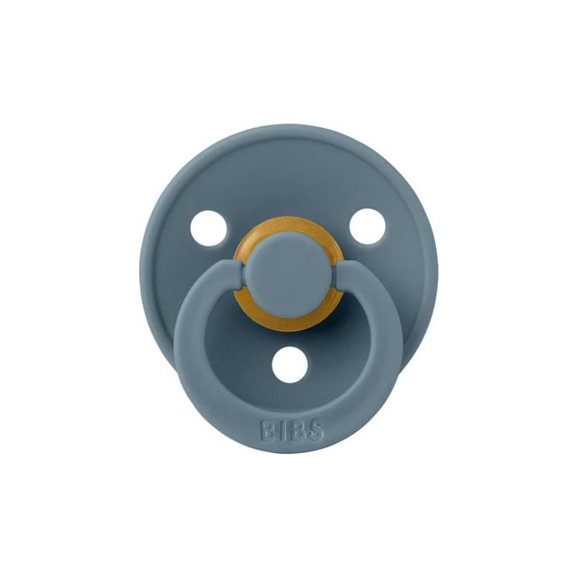 BIBS USA- Natural Rubber Pacifier 2 Pack - Ivory/Petrol