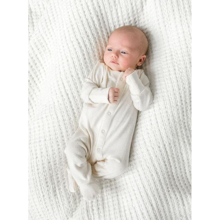 Colored Organics Pointelle Footed Sleeper