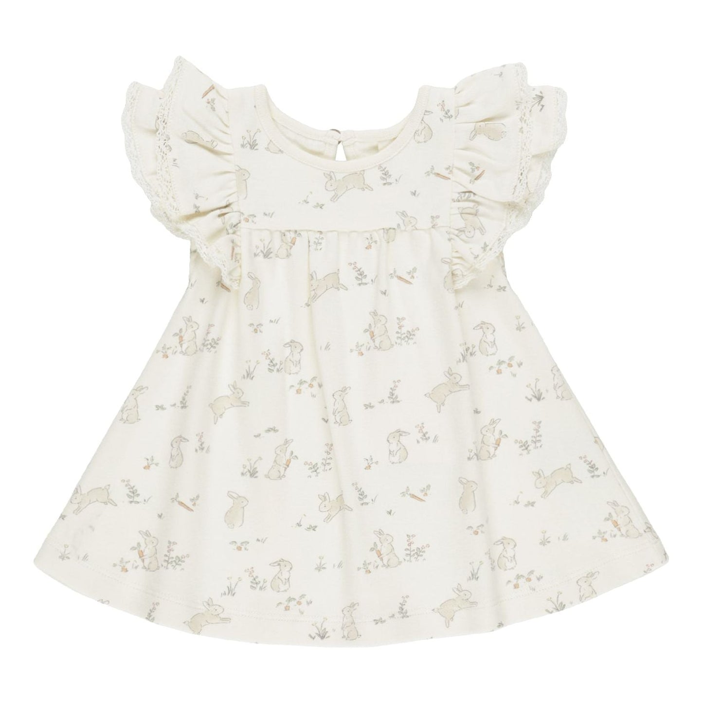 Quincy Mae Flutter Dress - Bunnies