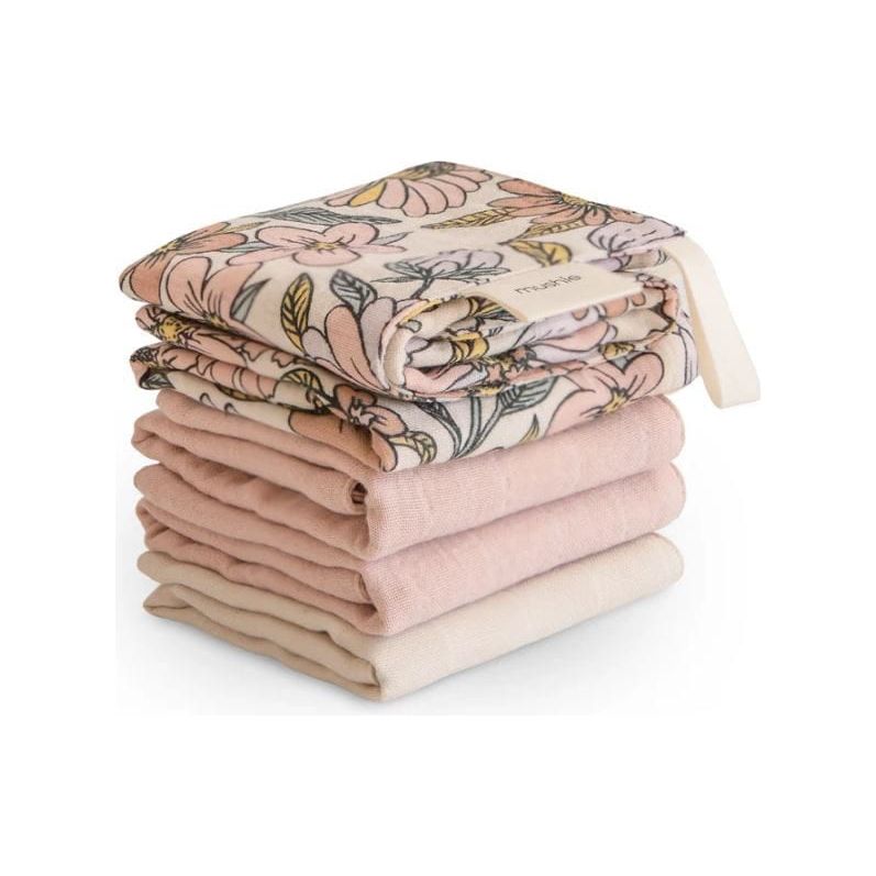 Mushie Muslin Cotton Washcloth- 5 Pack