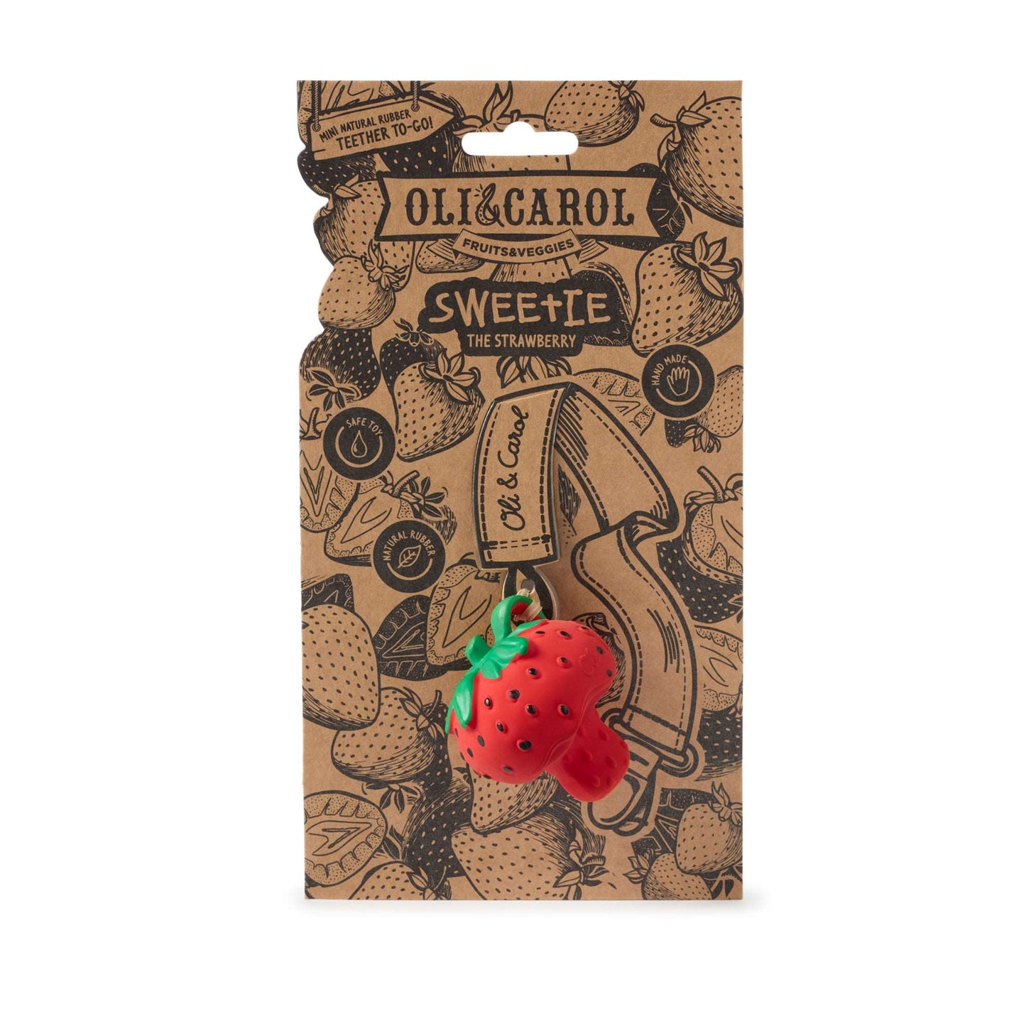 Sweetie the Strawberry Mini Baby Teether