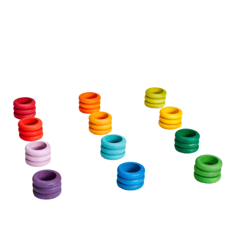 Grapat 36 Coloured Rings In 12 Colors