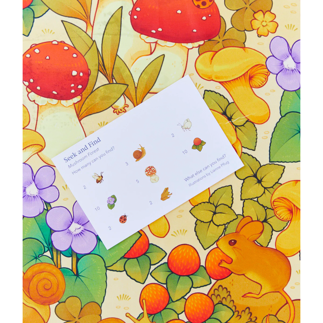 Sarah's Silks Seek & Find Mushroom Playsilk