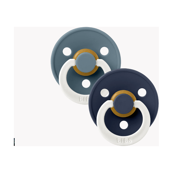 BIBS USA- GLOW in the Dark Pacifier 2 Pack - Petrol/ Deep Space
