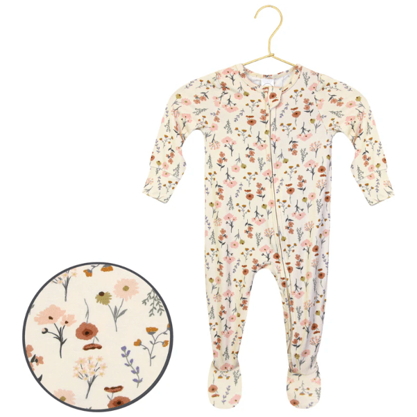 Lou Lou & Company Zippered Footie- Rachel