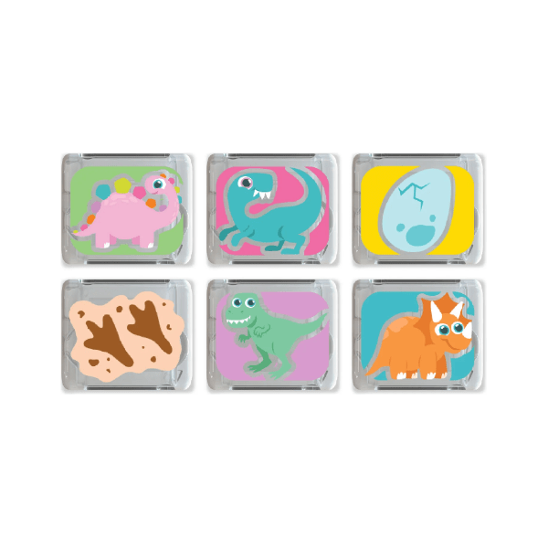 Glo Pals 6 Pack Light Up Cubes Gift Set- Dino