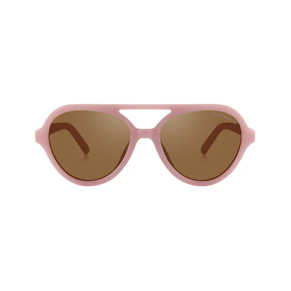 Grech & Co Aviator Polarized Sunglasses- Heather Rose