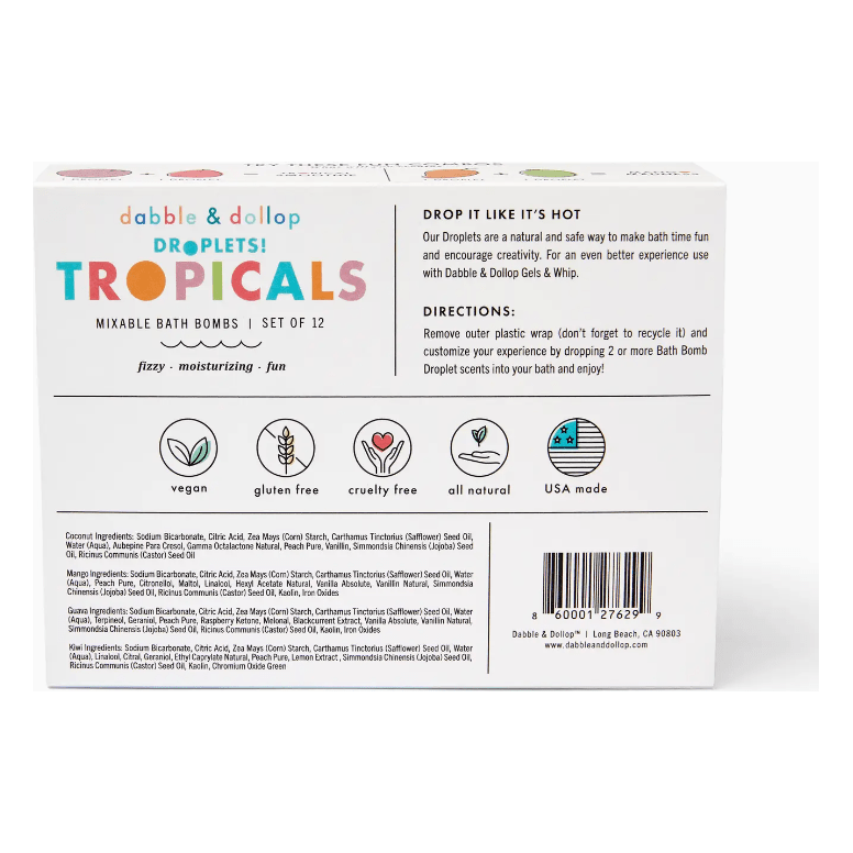 Dabble & Dollop Natural Bath Bombs Tropical