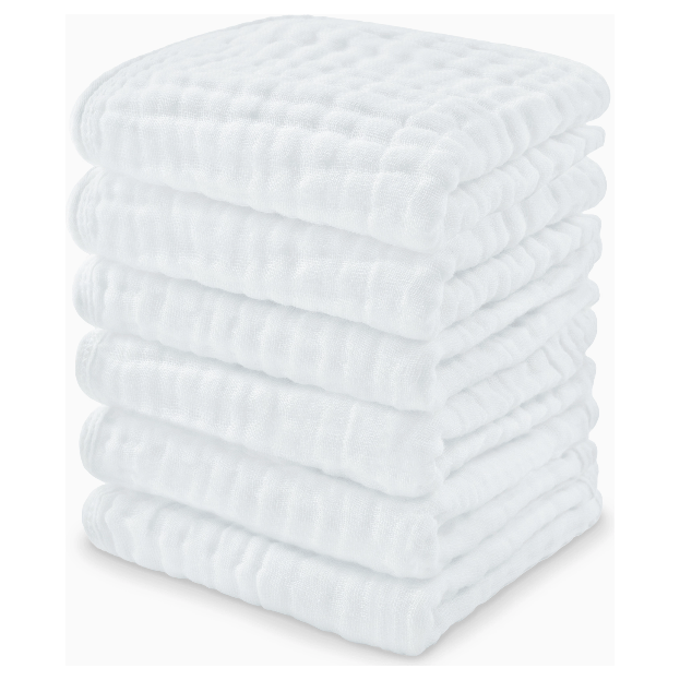 Comfycubs 100% Muslin Cotton Baby Washcloths