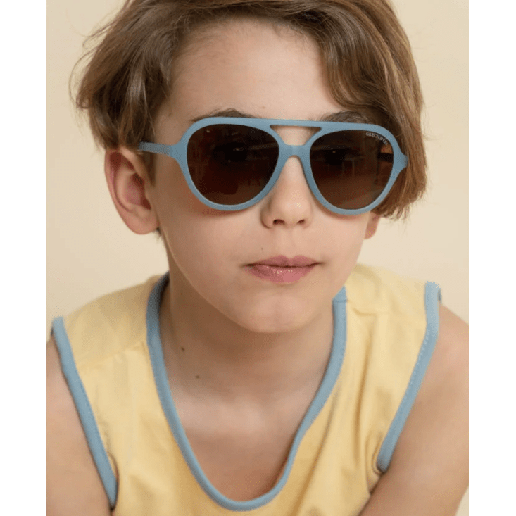 Grech & Co Aviator Polarized Sunglasses- Desert Teal