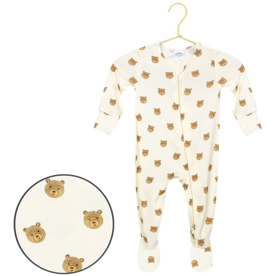 Lou Lou & Company Zippered Footie -Teddy