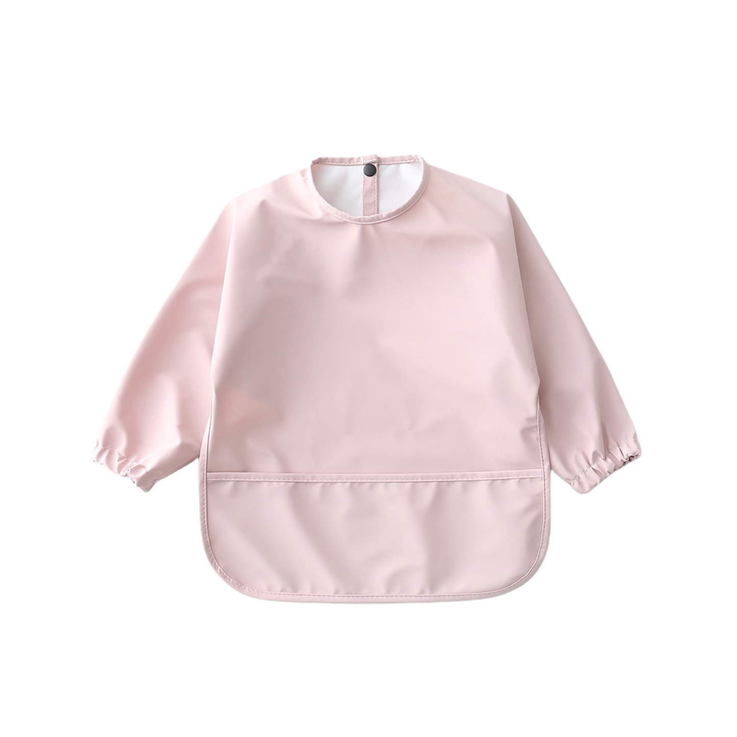 Waterproof Long Sleeve Baby Smock Bib in Cotton Candy