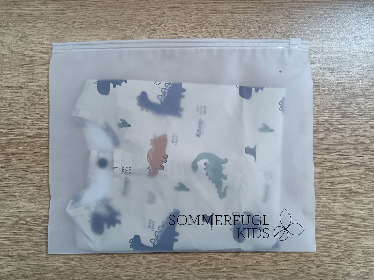 Waterproof Long Sleeve Baby Smock Bib in Roarsome Dino