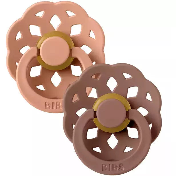 BIBS USA- BIBS Boheme Peach/Woodchuck - 2 PACK