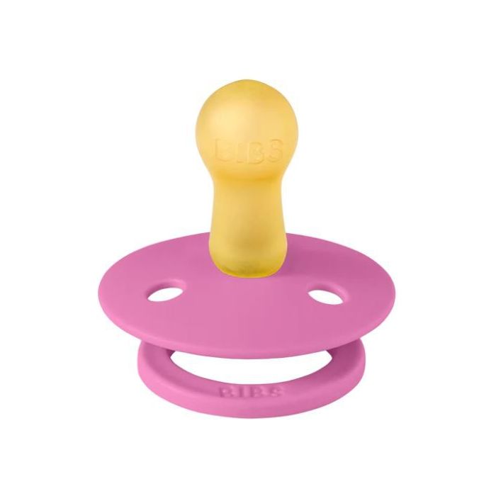 BIBS USA- Natural Rubber Pacifier 2 Pack - Bubblegum/Peri