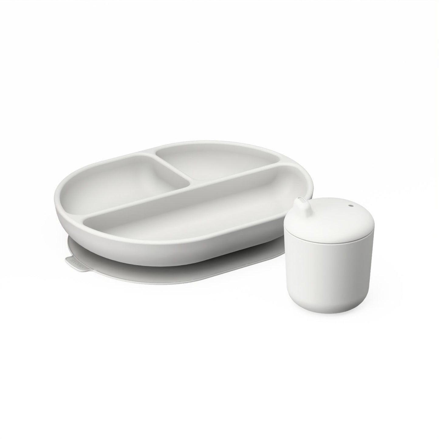 Silicone Divided Suction Baby Plate - Cloud