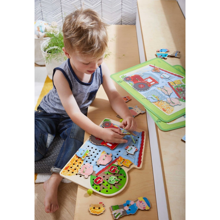 Haba Farm Threading Game