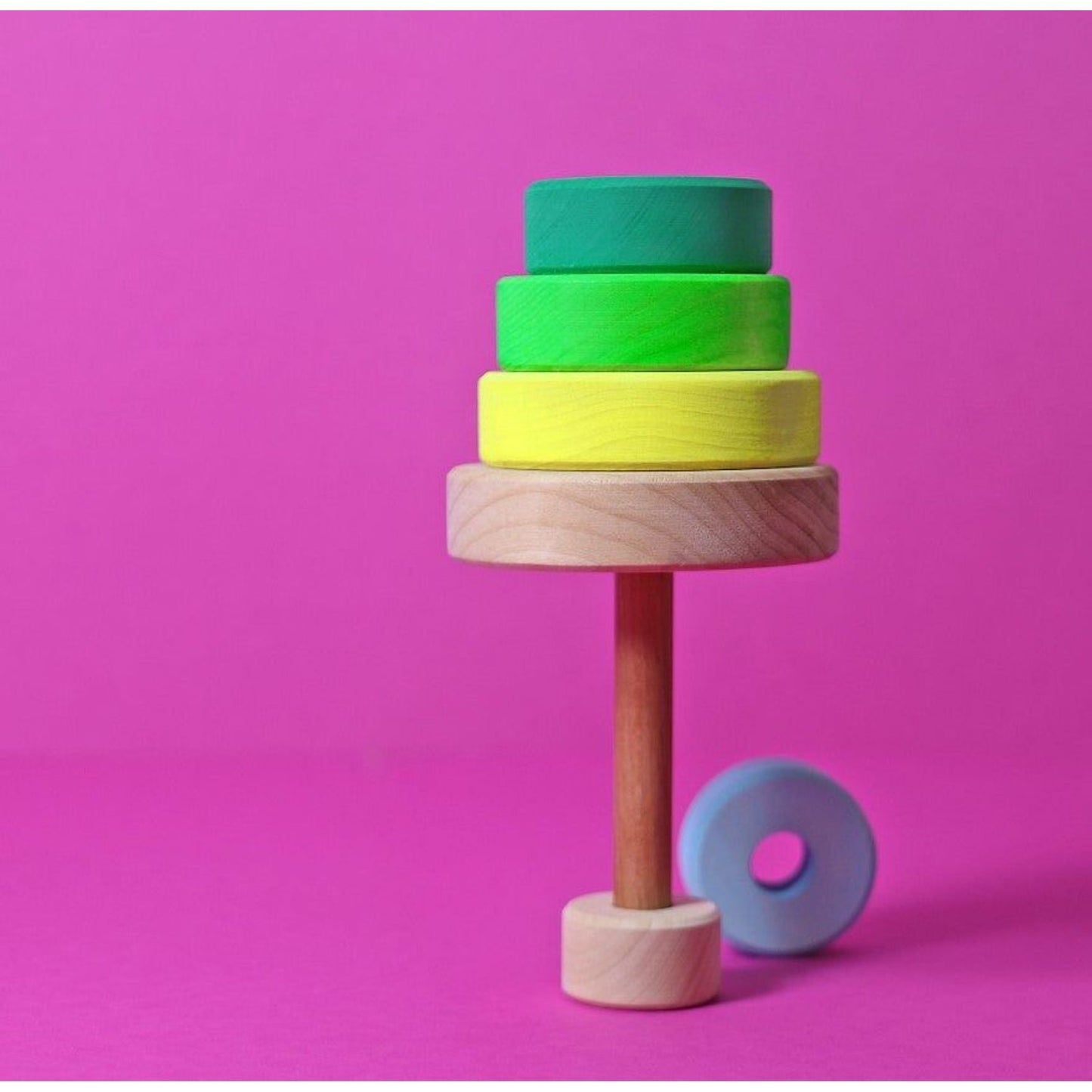 Grimm's Small Conical Tower Neon Green
