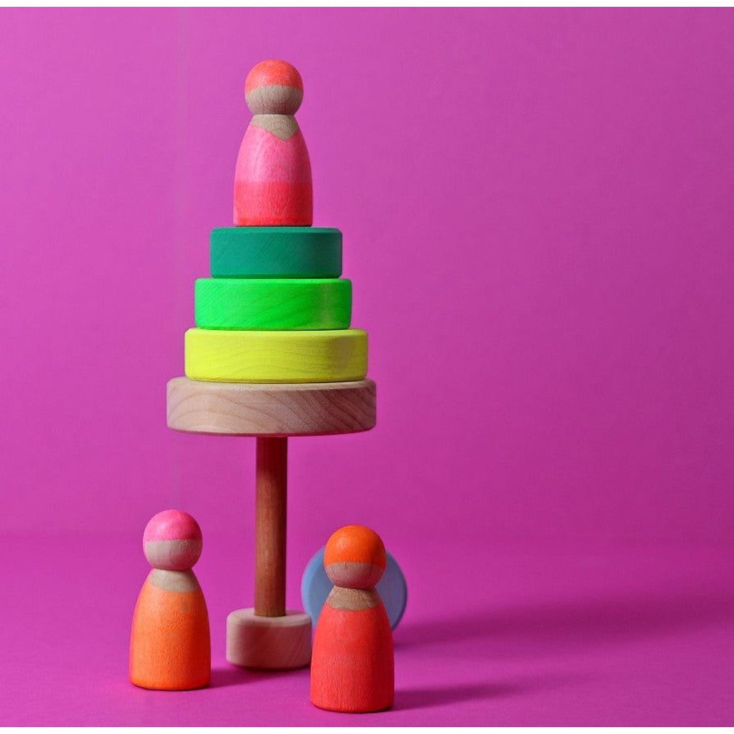Grimm's Small Conical Tower Neon Green