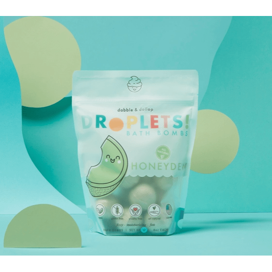 Dabble & Dollop 100% Natural Bath Bombs - Honeydew Melon