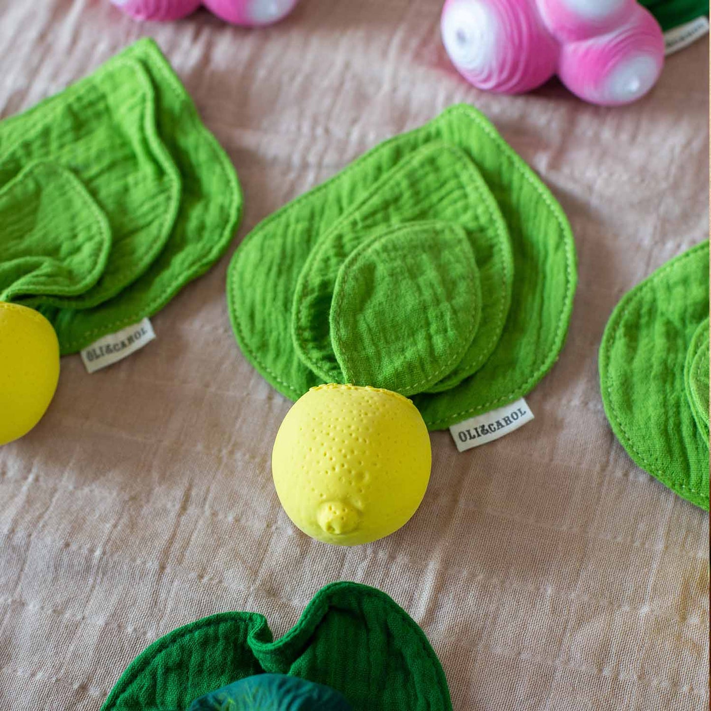 Lou the Lemon Mini Doudou-Teether