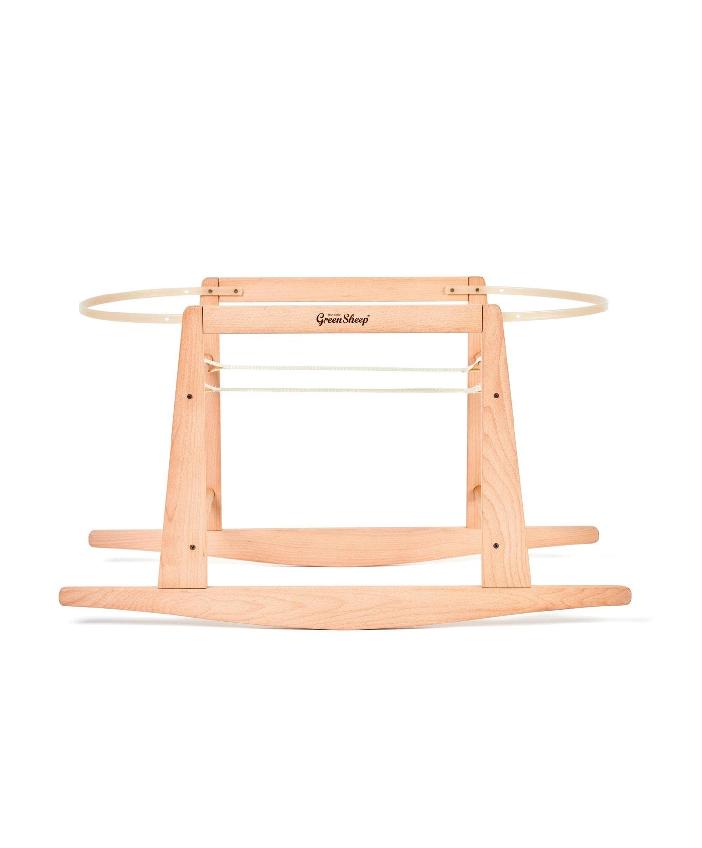 Little Green Sheep Natural Knitted Moses Basket & Mattress - Dove