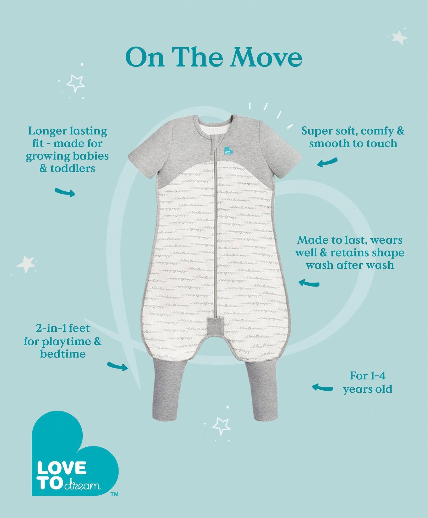 Love To Dream Sleep Suit 12-24 Months (2.5 Tog) - Moonlight Olive