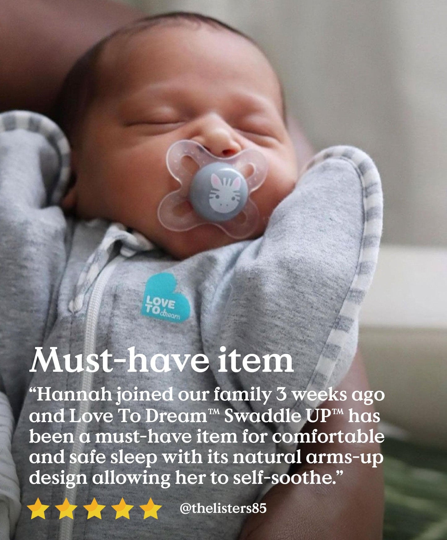 Love To Dream Swaddle Up™ Medium/13 - 19lbs (1.0 Tog) - Grey