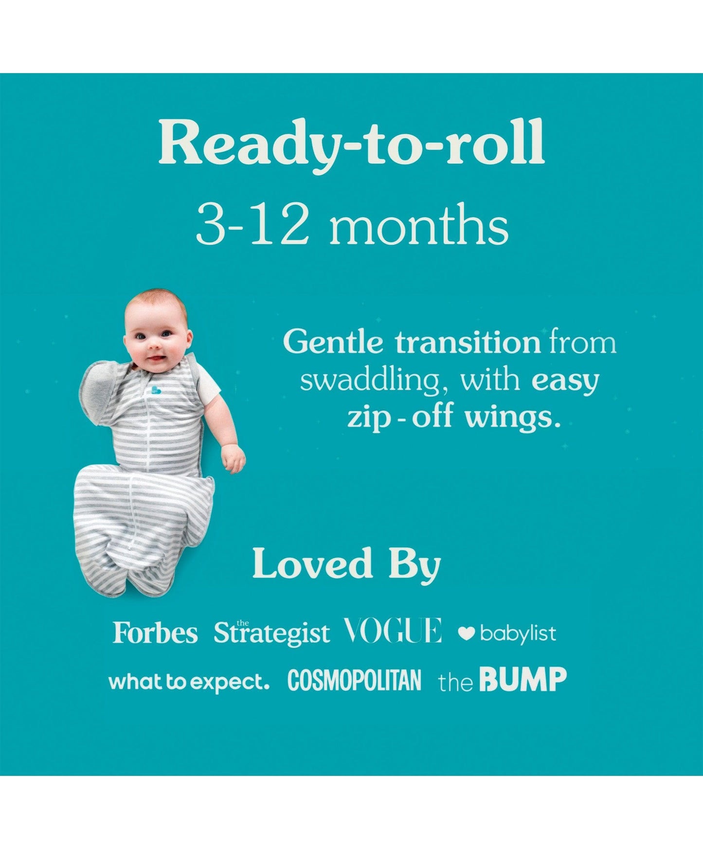Love to Dream Swaddle Up™ Transition Bag Medium/13-19lbs (1.5 Tog) - Mini Cloud White