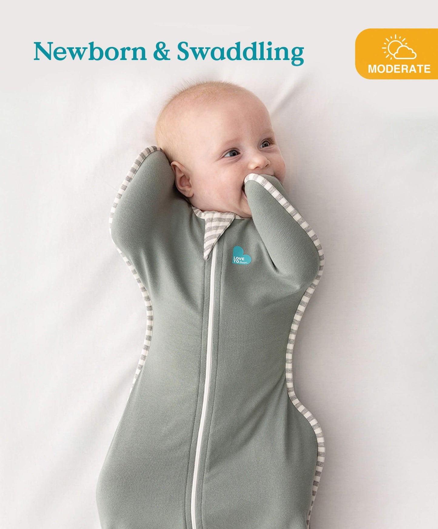 Love To Dream Swaddle Up™ Newborn/5-8.5lbs(1.0 Tog) - Dark Olive