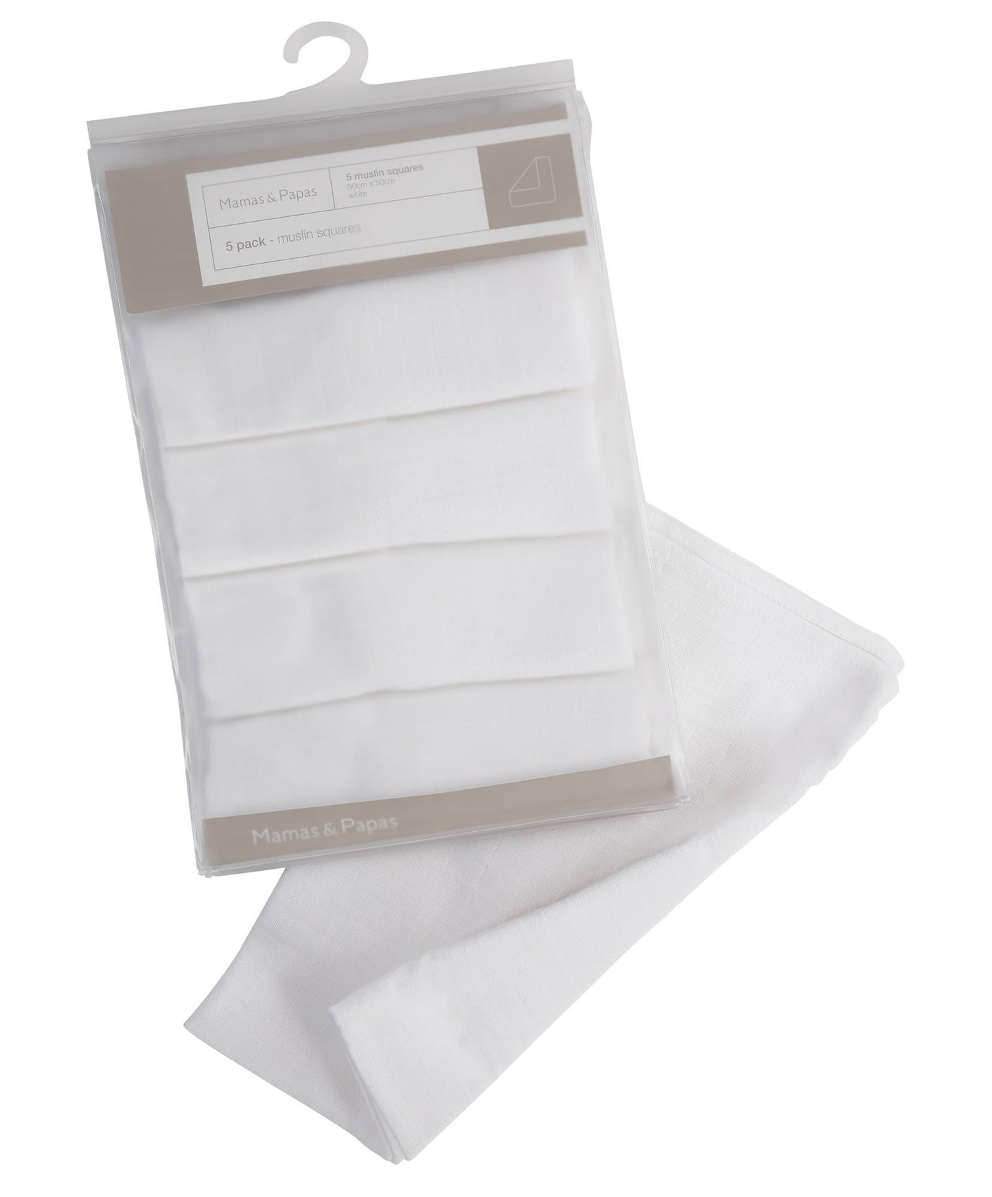 Muslin Squares White - 5 Pack