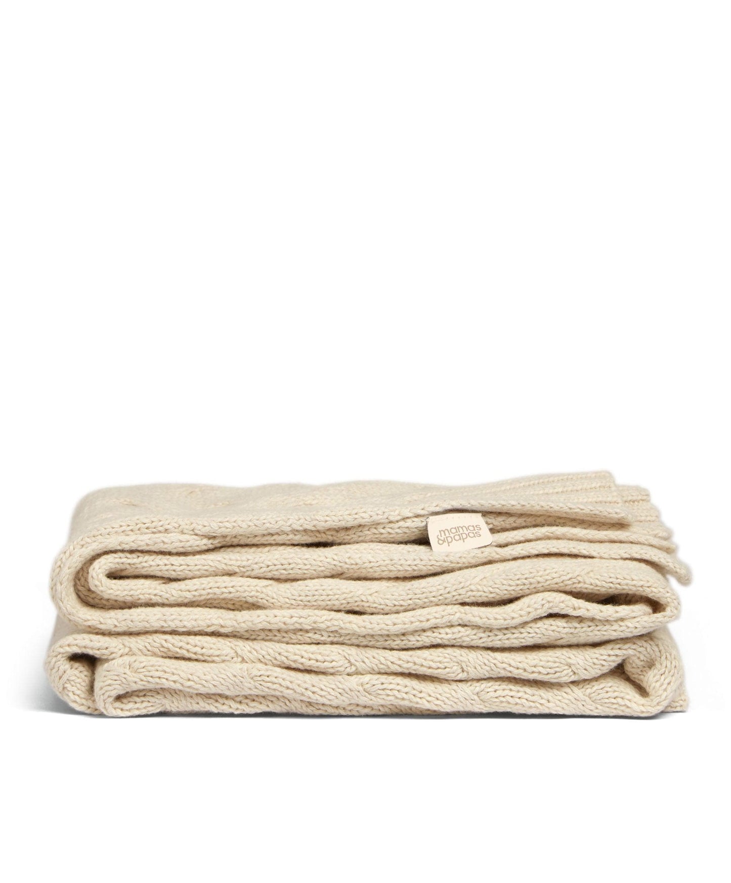 Cable Knit Blanket - Welcome to the World Duckling - Cream