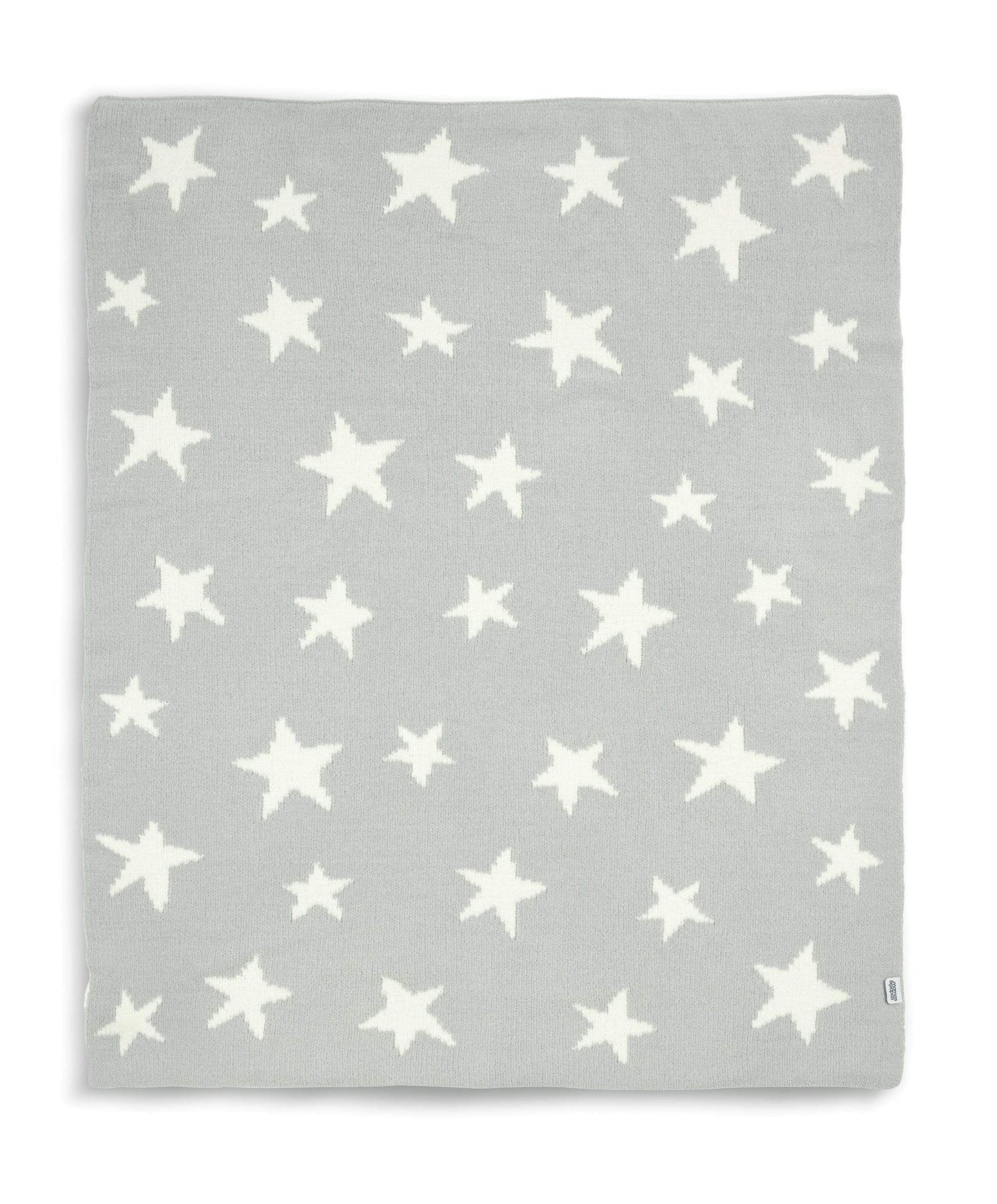 Chenille Blanket - Grey Star